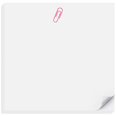 Pink Paper Clip Charmpad®