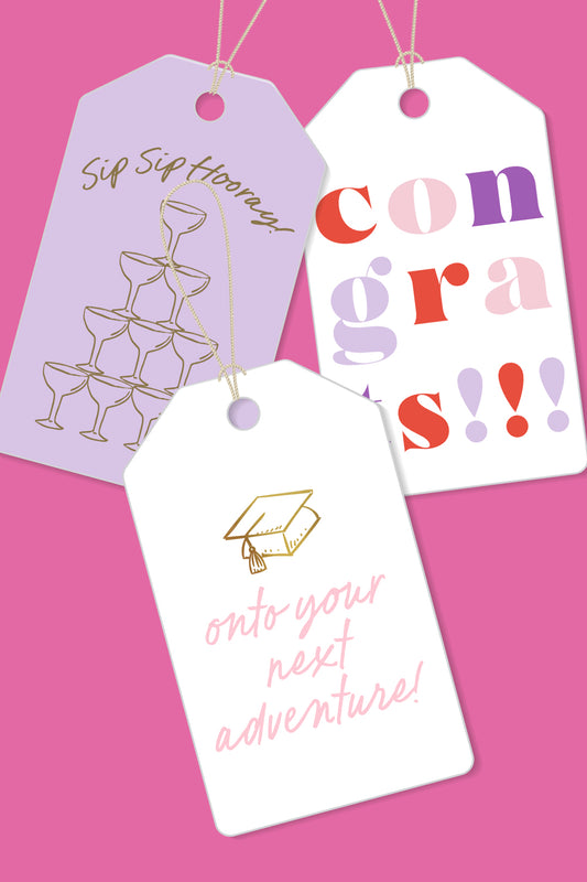 6 Gift Tags for Wedding + Grads