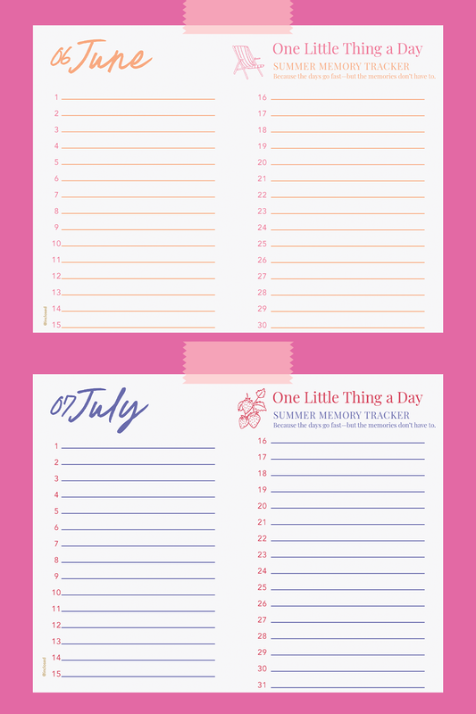 Summer Memory Tracker - Free Download